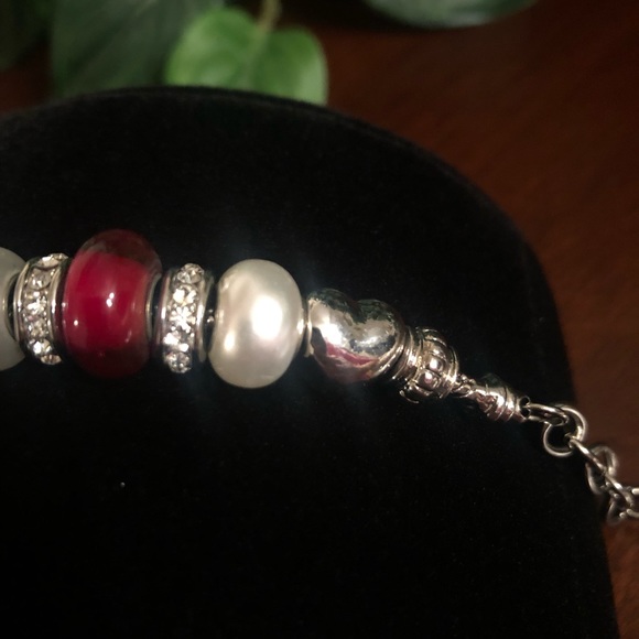 Silver tone spacers bracelet - Picture 6 of 7